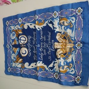 Vintage Wedding Princess Diana Prince Charles Ulster Irish Linen Tea Towel 29"